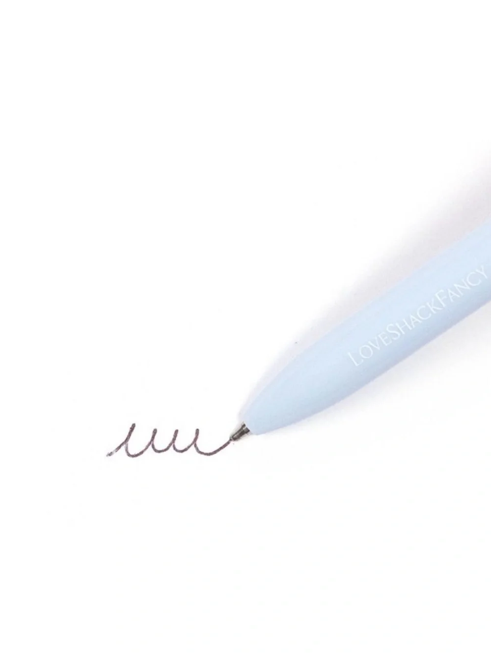 LoveShackFancy Target Everblooming Rosettes Novelty Ballpoint Pen Whisper Blue